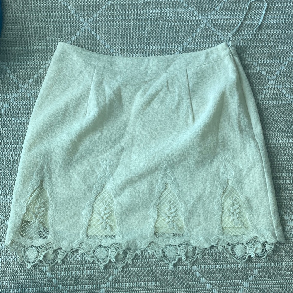 White skirt